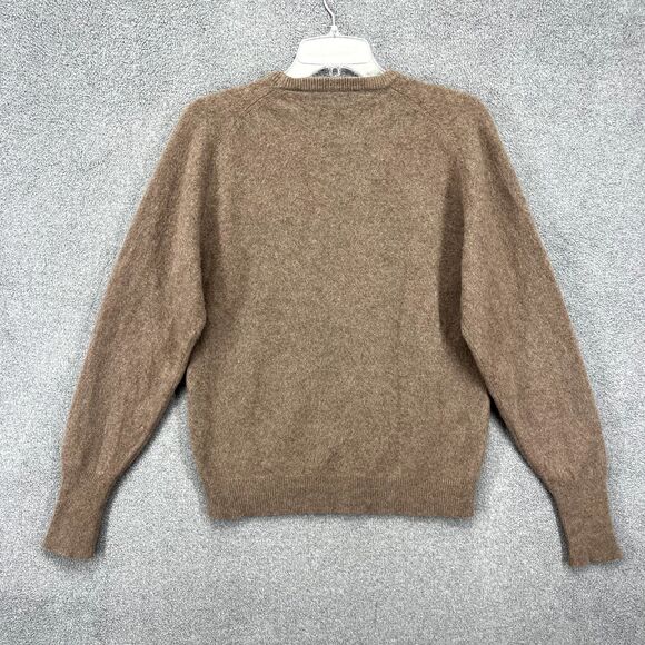 Gieves Hawkes Cashmere Sweater Men’s XL Brown Savile Row Long Sleeve - Picture 2 of 16